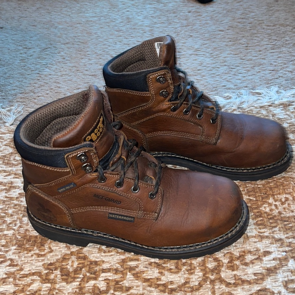 Mens Georgia Brand Steel-Toe and Met-Guard Work Boots